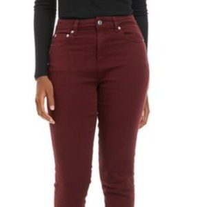 Michael Kors IZZY SKINNY JEANS IN MERLOT SIZE 2